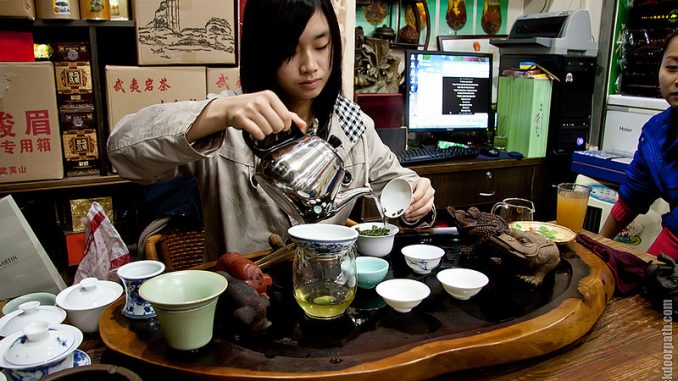 Китайский чай во время туров по Китаю